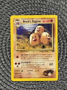 Brock's Dugtrio 22/132 Rare Gym Challenge Pokemon Karte - Bild 1 von 6