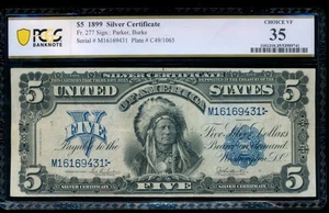 AC Fr 277 1899 $5 Silver Certificate PCGS 35 CHIEF NOTE - Picture 1 of 2
