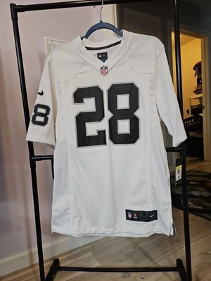 Las Vegas Raiders Josh Jacobs White #28 Men's Small Jersey NWT 100% Authentic!! - Image 1 of 4