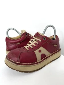 The Art Company Red Chunky Platform Vintage 90’s Bowling Style Shoes Size UK 3.5 - Picture 1 of 7