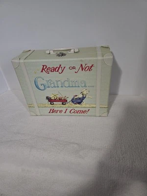 Cobertor de Mala Infantil Azul Criança para Apreciar Visitar Vovó NOVO Super Fofo - Imagem 1 de 4