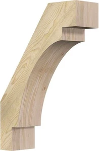 Ekena Millwork BRC06X18X26MRC00RDF 18"D x 26"H, 6"W Douglas Fir (Rough Sawn) - Picture 1 of 12