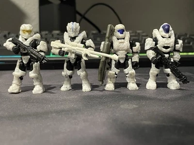 Spartan Recruit Wetwork Defender Orbital Lot Halo Mega Construx Figure White - Image 1 of 3