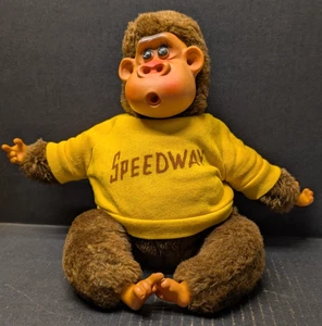 Vintage Russ Berrie Rutherford III Monkey Plush Indy Speedway Souvenir 14"L - Picture 1 of 10