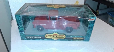 Camioneta fundida a presión Chevy 3100 Stepside 1955 Ertl American Muscle 1:18 MD#24 Foto 1 de 4