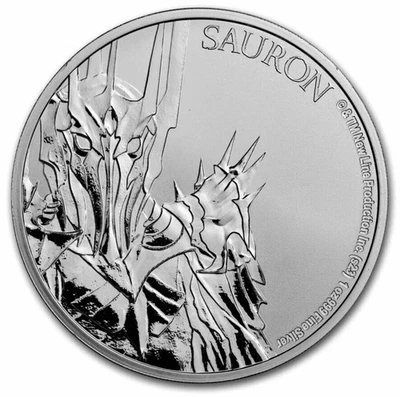 2023 Niue 1 oz Silver $2 Lord of the Rings Sauron in Capsule - Image 1 of 2