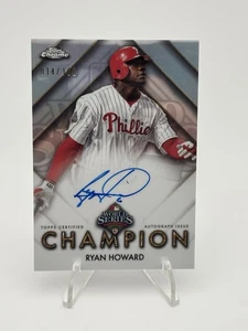2025 Topps Chrome Ryan Howard World Series Champion Auto /100 #WSC-RH - Picture 1 of 6