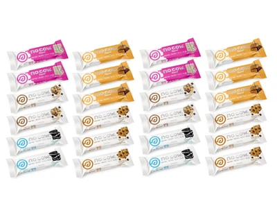 NO COW Vegan Protein Snack Bar Variety Brand Sampler Pack, 20g Protein - 24 Pack - Image 1 of 3