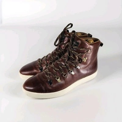 Paul Smith Jeans Ankle Boots Men 9.5 Lace Up Active Hiking Biker Moto Distressed - Image 1 of 4