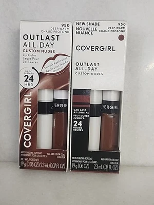 2-Covergirl Outlast All Day Lip Color  Custom Nudes #950 Deep Warm  - Image 1 of 4