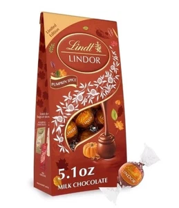 Nuova edizione limitata Lindt Lindor PUMPKIN SPEZIE tartufo cioccolato al latte 5,1 oz - Foto 1 di 3