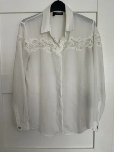 The Kooples White Lace Shirt Size S - Picture 1 of 2