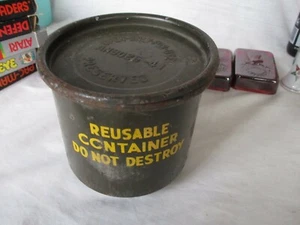 Vintage Sperry Gyroscope Container nice * Display Military Piece w original lid - Picture 1 of 8