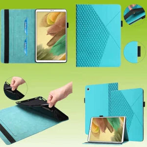 Funda de cuero artificial azul para tablet Samsung Galaxy Tab A7 Lite - Imagen 1 de 2
