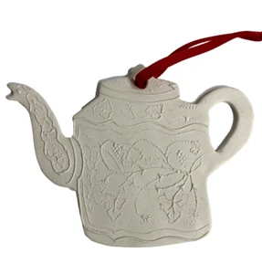 TEAPOT Metropolitan Museum of Art Ornament Christmas Grapevine MMA Porcelain - Picture 1 of 9