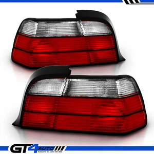 1992-1999 Red Clear Tail Light Assembly for BMW E36 3-Serie Coupe Left Right Set - Picture 1 of 6