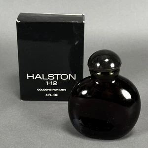 Vintage 90s Old Stock Halston 1-12 Cologne For Men 4 fl oz w/ Original Box - Picture 1 of 20