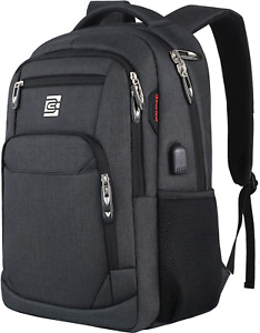 "Ultimate Travel Companion: SecureTech Laptop Backpack with USB Charging - Styli