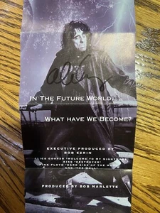 SIGNED Alice Cooper mini poster Autographed Brutal Planet 2001 Authentic - Picture 1 of 6