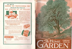 Home Garden Magazine February 1944 Plants Botany Landscaping Garden Design - Picture 1 of 2