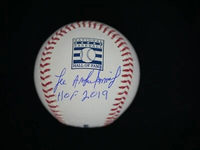 LEE ARTHUR SMITH FULL NAME SIGNED OFFICIAL HALL OF FAME BASEBALL "HOF 2019" JSA - Image 1 of 2