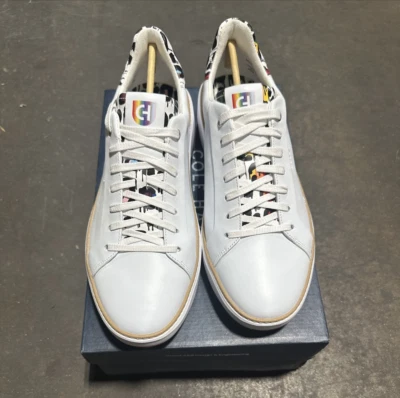 Zapatilla deportiva Cole Haan Grandpro Topspin para hombre blanca/grftti animal, talla 12M, C36557 Foto 1 de 4