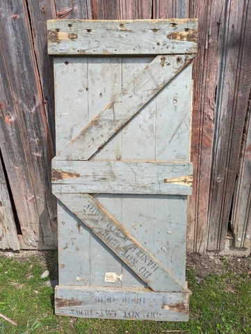 Vintage Barn Door Salvaged Barn Door Wood Door Cover
