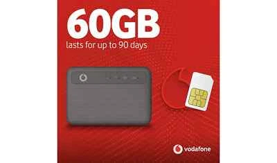 Vodafone R228T 4G Mobile WiFi 60GB - Hotspot Broadband -Phones, Tablets, Laptops - Image 1 of 3