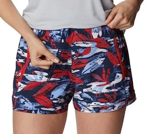 Plus Size Shorts Size 1X Columbia Women's Tidal II Red Spark Shorebreak 5" - Picture 1 of 10