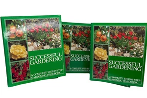 Set of 3 Ring Binders Successful Gardening Complete Step Guide *read description - Picture 1 of 12