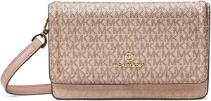 Michael Kors Jet Set Charm Small North/South Chain Phone Crossbody Ballet - Picture 1 of 4