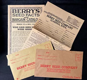 1938 BERRY SEED Company catálogo y hechos CLARINDA Iowa agricultura vintage - Imagen 1 de 12