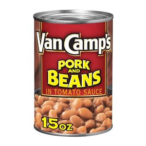 Van Camp's Pork and Beans, 15 oz Can – Classic Canned Beans for Easy Meals - Picture 1 of 7