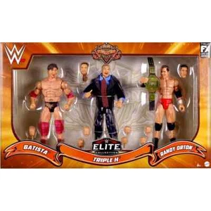 WWE Elite Evolution Action Figuren Set 3 Pack Triple H Randy Orton Batista Neu in OVP - Bild 1 von 2