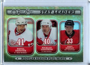 2008-09 O-Pee-Chee Stat Leaders #SL4 Pavel Datsyuk/Nicklas Lidstrom/Dany Heatley