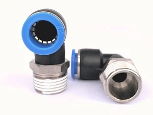 WVN Quick Connect Fittings - Elbow 1/2" OD Tube 1/2" NPT (Pack of 10) - Picture 1 of 1