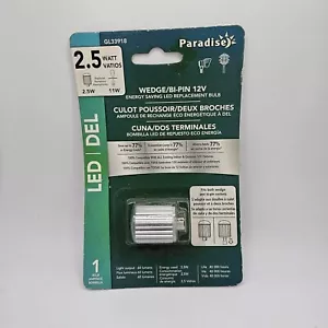 Paradise GL33918 Wedge Bi-Pin 12V Led Light 2.5W Replaces 11W - Picture 1 of 5