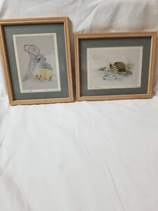 Tarjetas de arte litográfico originales raras de Sue Coleman 1983-84 - Imagen 1 de 11