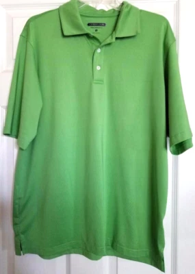 Cypress Club Men’s Performance Polo Golf Shirt Short Sleeve Green – L - Image 1 of 3