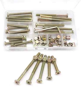 Baby Bed Crib Screws Hardware Replacement Kit, cSeao 25-Set M6, Bronze - Picture 1 of 3
