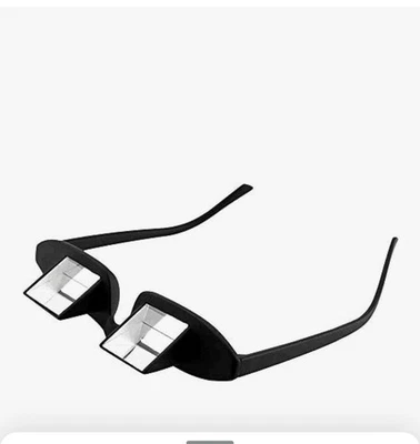 okcsc Lazy Glasses 90° Laying Down Prism Glasses Horizontal Bed Reading Glasses