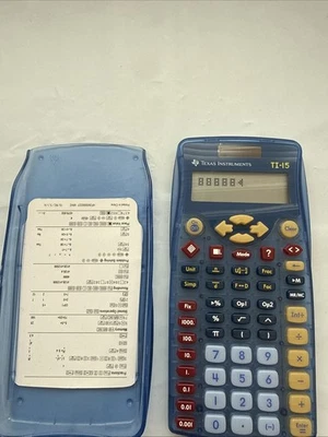 TEXAS INSTRUMENTS TI-15 SCIENTIFIC SOLAR-POWERED CALCULATOR - Image 1 of 2