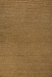 Handmade Modern Oriental Area Rug 7x10 Living Room Home Decor Solid Carpet - Picture 1 of 18