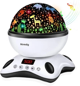 Baby Projector Night Light, Night Light Kids Projector with 12 Music and - Picture 1 of 10