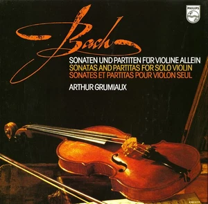 3LP Box BACH Sonatas and Partitas for Violin Solo GRUMIAUX Philips 6768017 NM - Picture 1 of 3