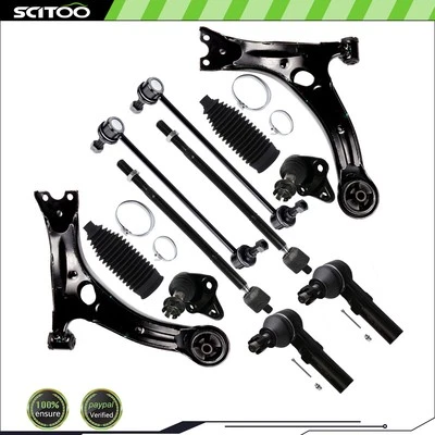 Front Lower Control Arm Tie Rod Ball Joint Sway Bar 09-13 For Toyota For Corolla - Image 1 of 4