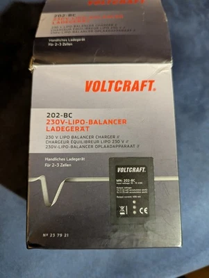 Voltcraft 202-BC LIPO Ladegerät Lithium  Akkus Mit Zwei Akkus 890 mAh - Bild 1 von 4