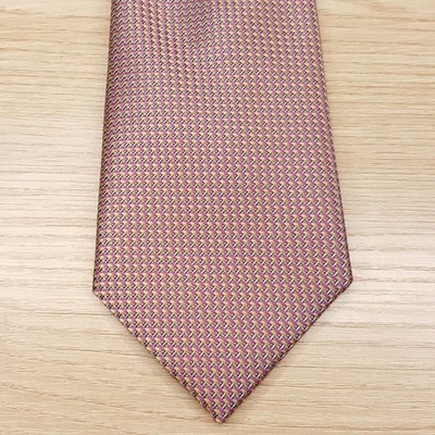 Corbata de cuello PERRY ELLIS para hombre malva tejido espiga colorido clásico Foto 1 de 4