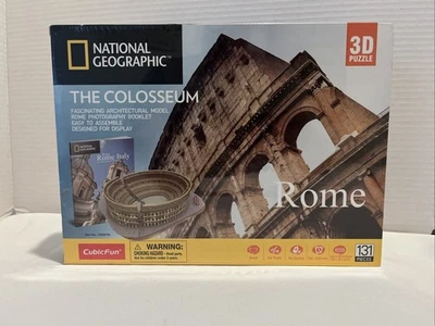 3D Puzzle for Adults National Geographic Rome The Colosseum Model Kit CubicFun - Image 1 of 3