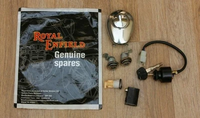 Royal Enfield Classic 500 - Juego completo de cerraduras con llave común | Se adapta Foto 1 de 4